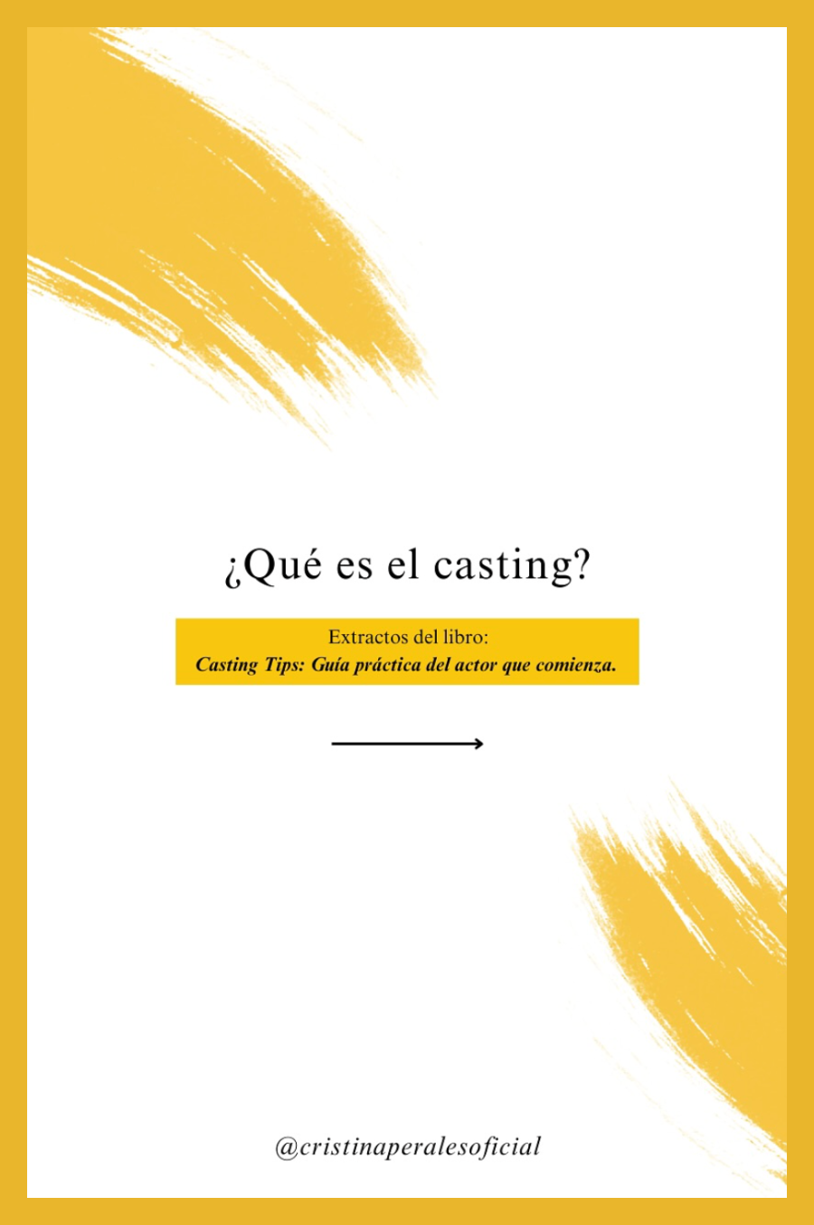 Casting tips – Cristina Perales | Directora de Casting